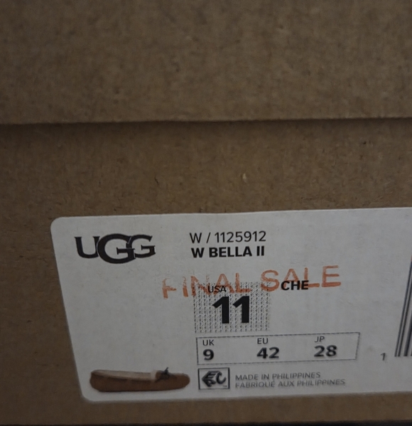 UGG BELLA II ' CHESTNUT' SLIP ON MOCCASIN - Picture 7 of 7